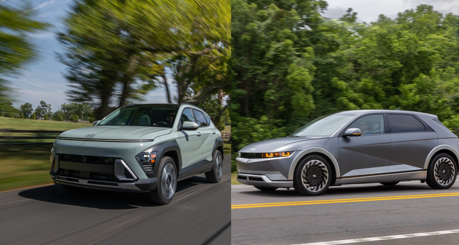 Comparison 2024 Hyundai Kona Electric vs Hyundai Ioniq 5 Differences